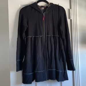 Evy’s Tree Sophie zip up hoodie in black size M